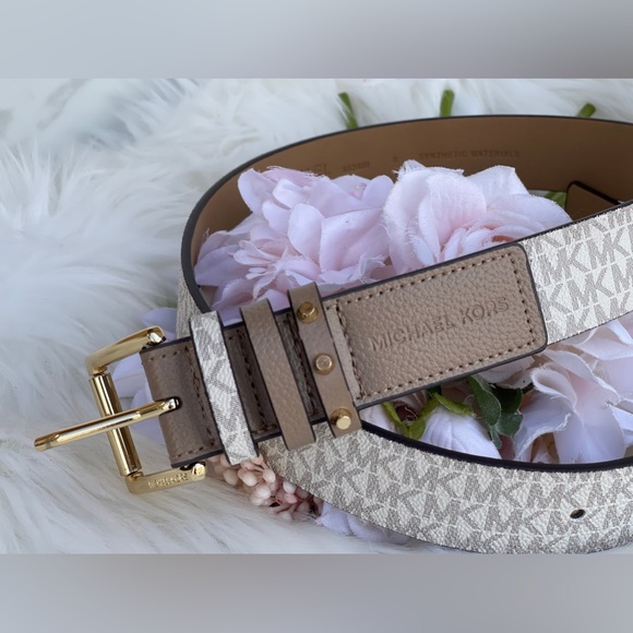 Michael Kors Women's Triple Loops Studded Belt - Picture 5 of 14